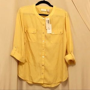 Chico’s New Button-Front Shirt ~ NWT